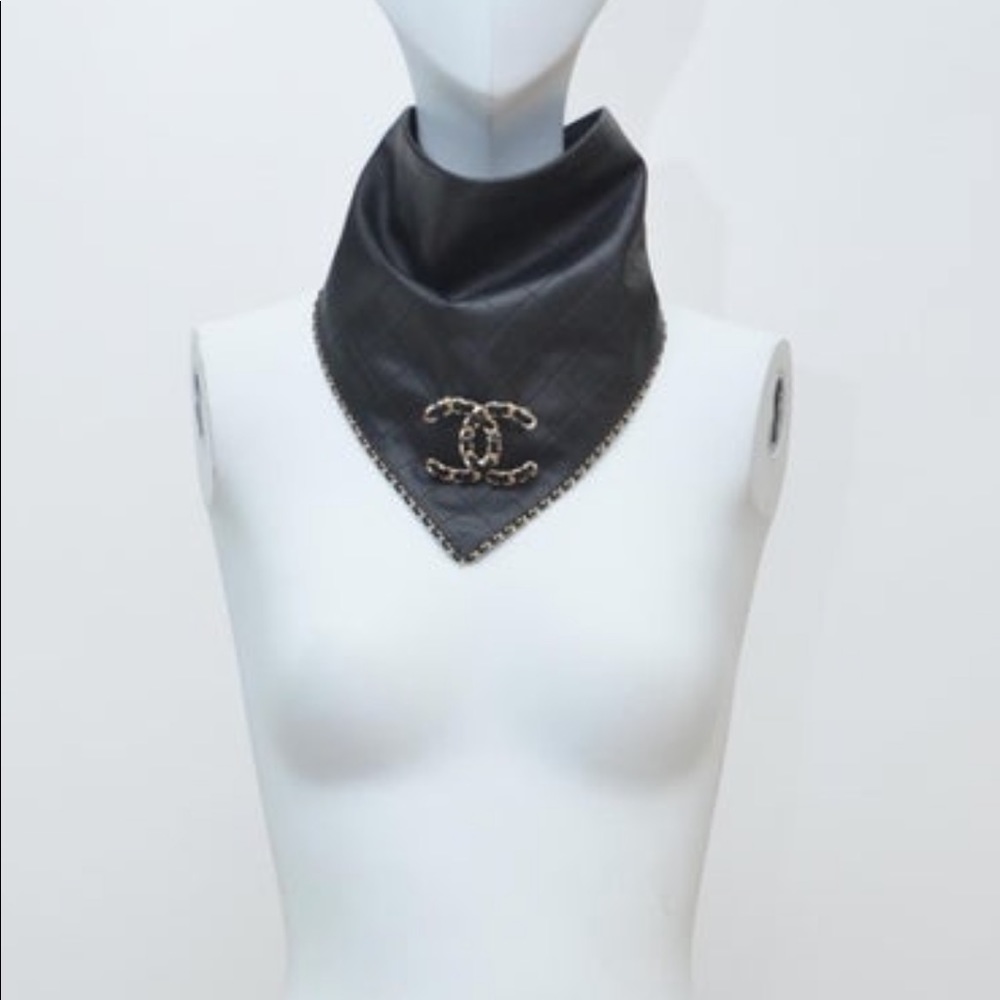 Chanel lambskin scarf